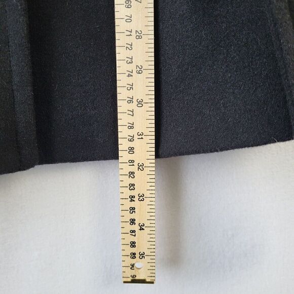Gap Wool Blend Peacoat Women's M Black Belted 3/4 Sleeve Sailor Retro Button - Picture 15 of 16
